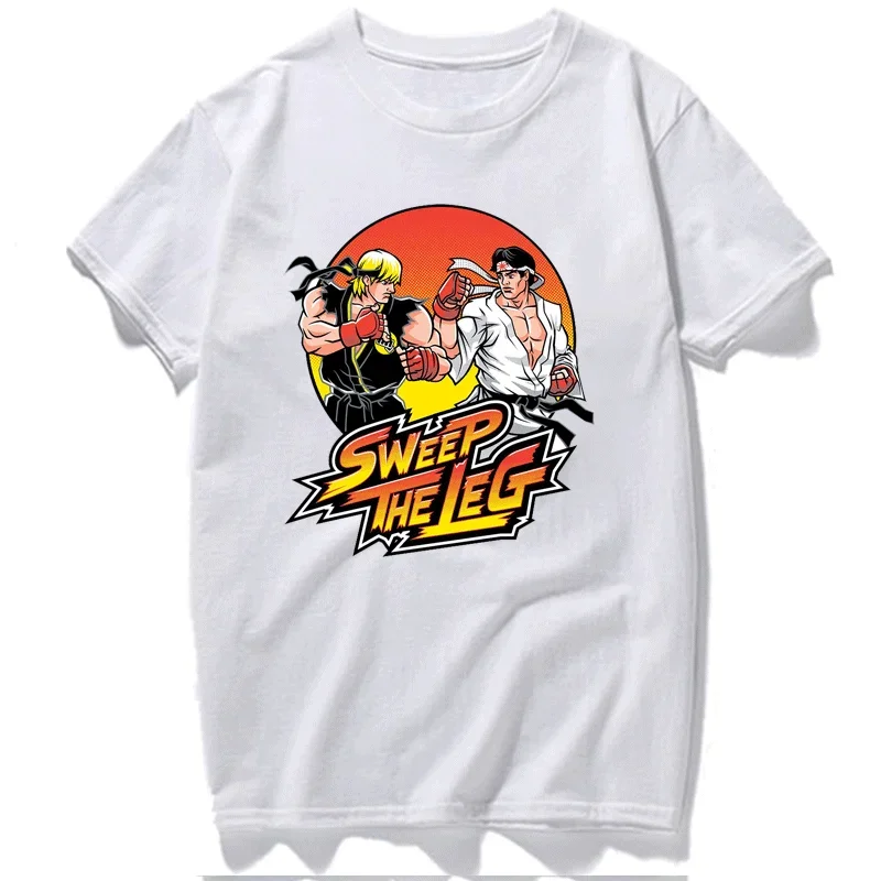 Japanese Anime Street Fighter Sagat T Shirt Muay Thai Gaming Hadouken Manga Cartoon Graphic Tshirts Sumemr Camisa Short-sleev