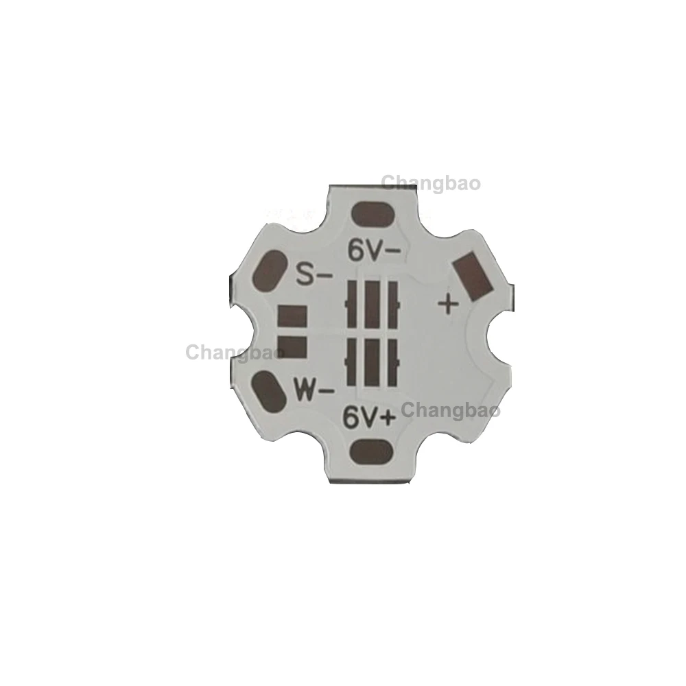 50pcs/lot 6V 20mm 2Leds 3535SMD Aluminum Substrate for XPE/XTE/XPG Leds