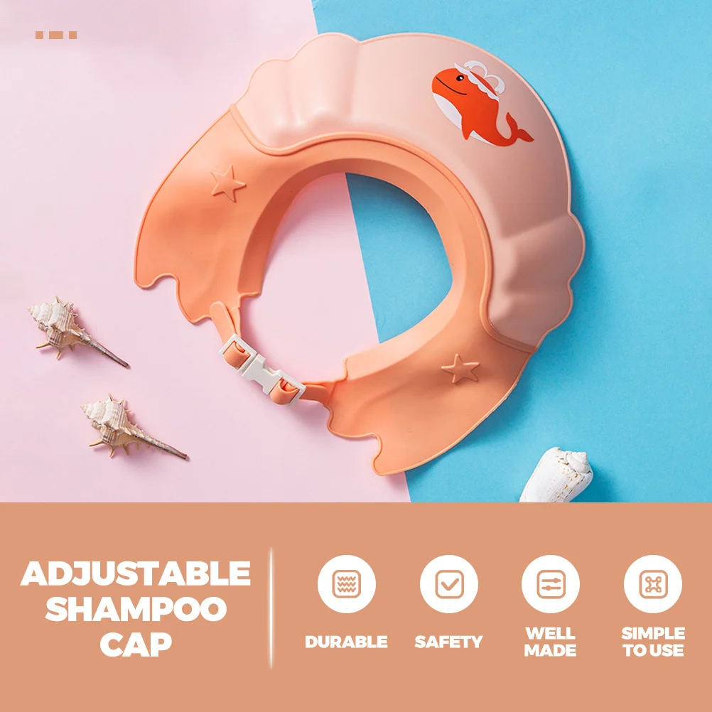 قبعة غسيل الشعر المضادة للتدفق الخلفي للأطفال الصغار، قناع دش مقاوم للماء، قبعة حمام قابلة للتعديل للأطفال قابلة للشطف