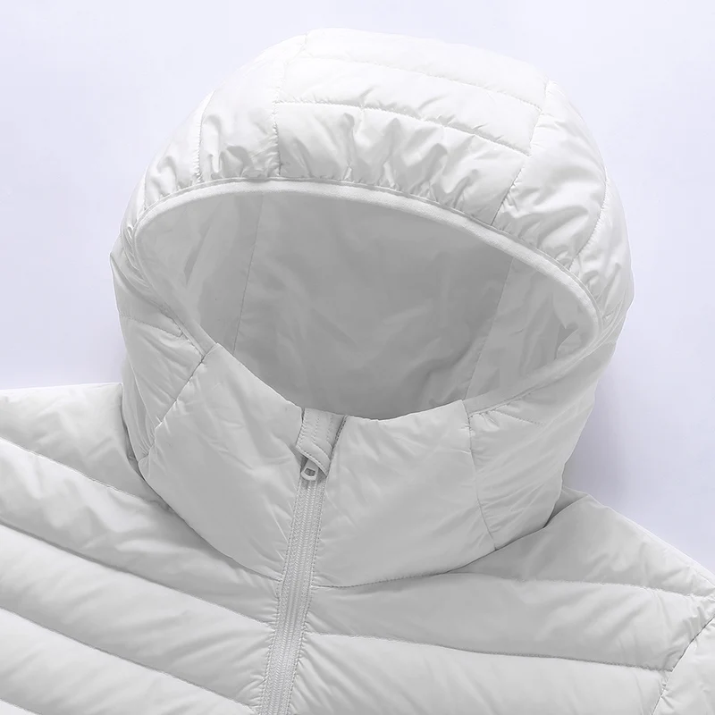 Veste à capuche en duvet de canard blanc pour homme, parka décontractée de qualité supérieure, à la mode, dégradé de couleur, nouvelle collection automne hiver 90%