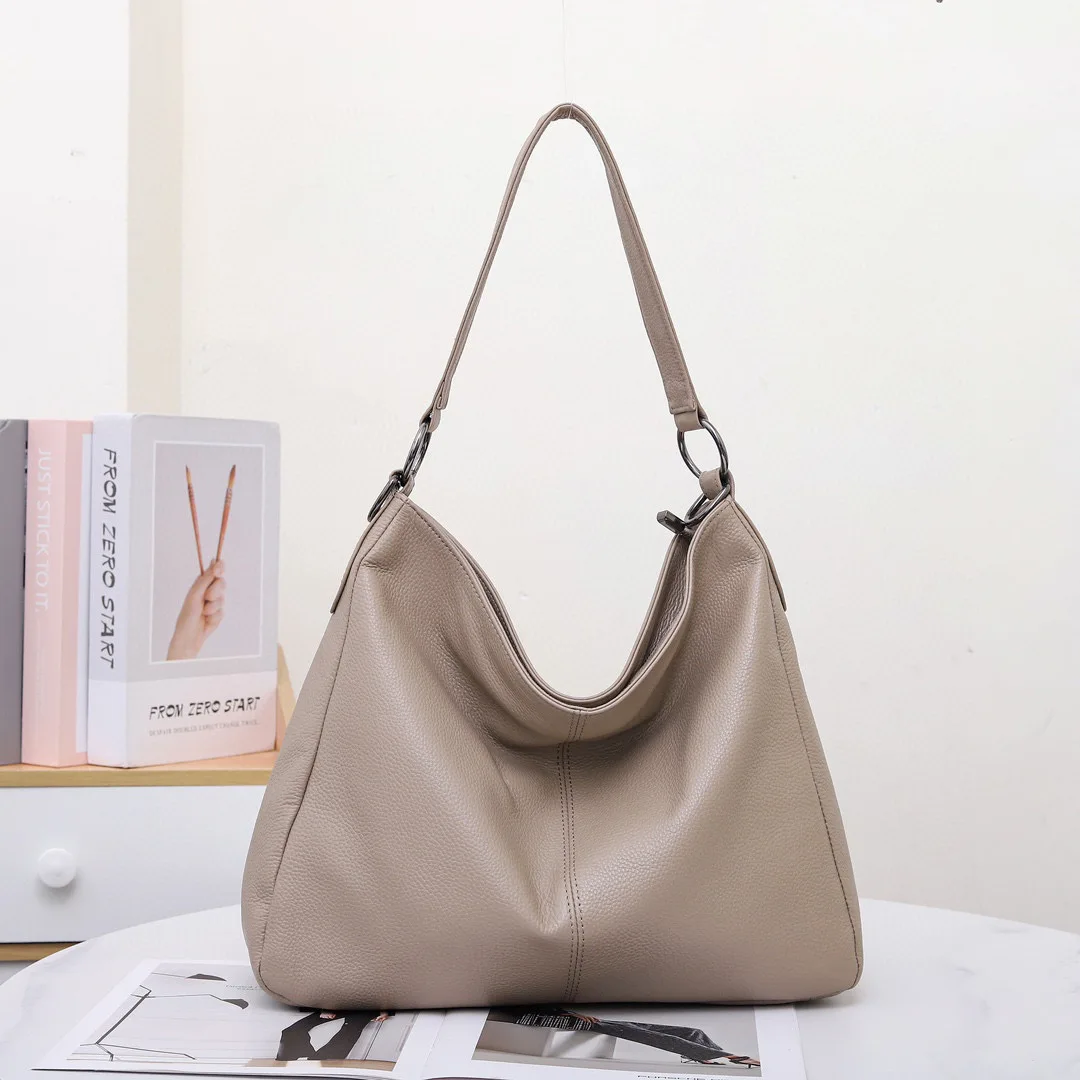 

Женская большая сумка через плечо из натуральной коровьей кожи, роскошная дизайнерская брендовая женская модная сумка-тоут для женщин, новинка