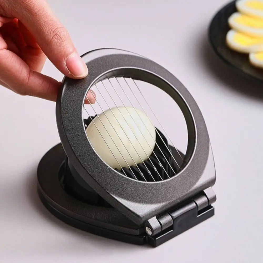 

Stainless Steel Wire Egg Slicer Aluminium Alloy Hollow Designed Strawberry Slicer Kitchen Sectioner Multifunctional Egg Cutter