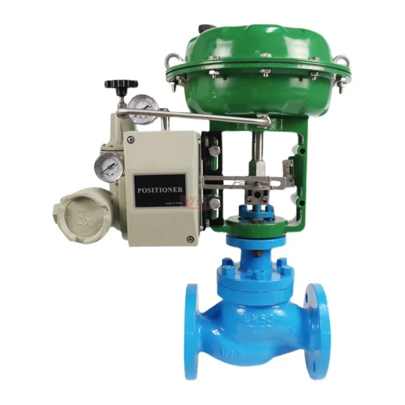 Explosion proof Steam ANSI 150LB stainless steel 304 316 1.6mpa WCB Pneumatic Regulating Flow single seat control valve