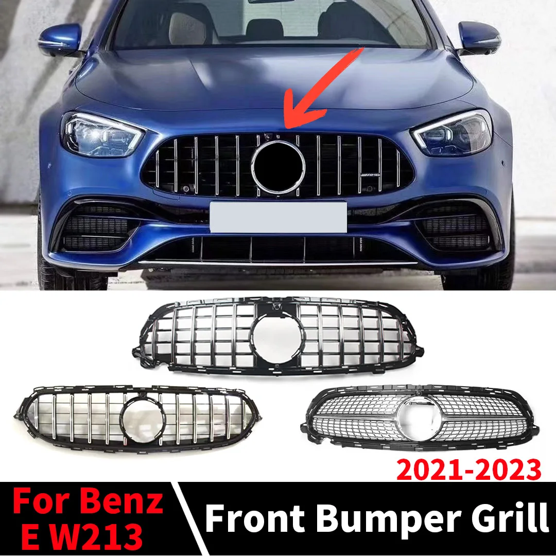 

Спортивная передняя решетка, бампер, маска, гриль для Mercedes Benz E W213 C238 A238 2021-2023 или Executive Edition, сетчатые тюнинговые аксессуары