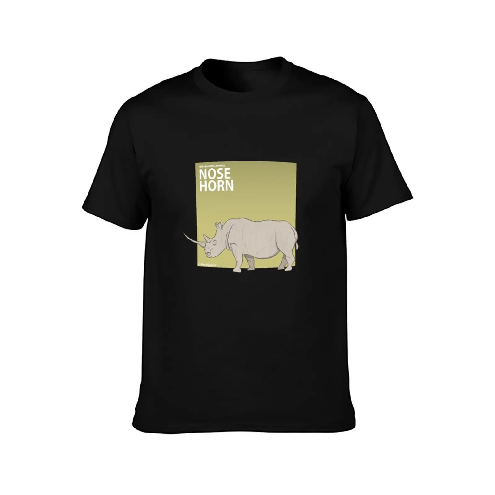 Literal Danish Nose Horn. The Danish name for Rhino T-Shirt, Summer Casual Cotton Tee, Oversized Streetwear Tops, 100% Cotton