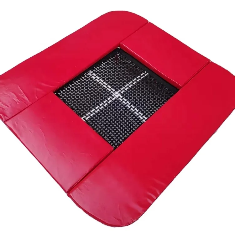 

Крытый односторонний прямоугольный батут, оборудование для фитнеса и тренажерного зала с прочным металлическим каркасом, защитная сетка из сплава