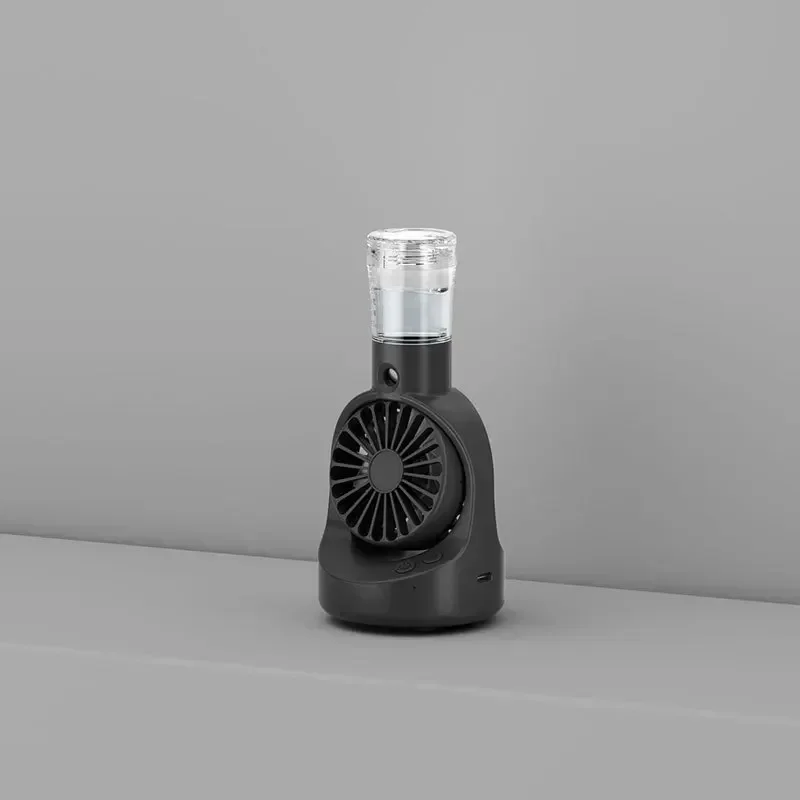 2024 Новый мини-вентилятор с нано-распылителем, вращающийся настольный вентилятор-увлажнитель, дом, портативный портативный охлаждающий вентилятор для красоты и увлажнения