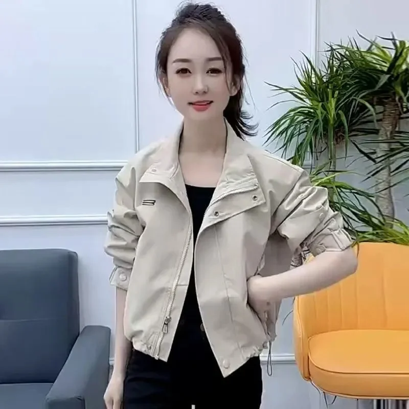 High-Grade Jacket Short Coat Women 2025 Spring Autumn New Outwear Fashion Age-Reducing Overwear Joker Jacket Female Korean Tops