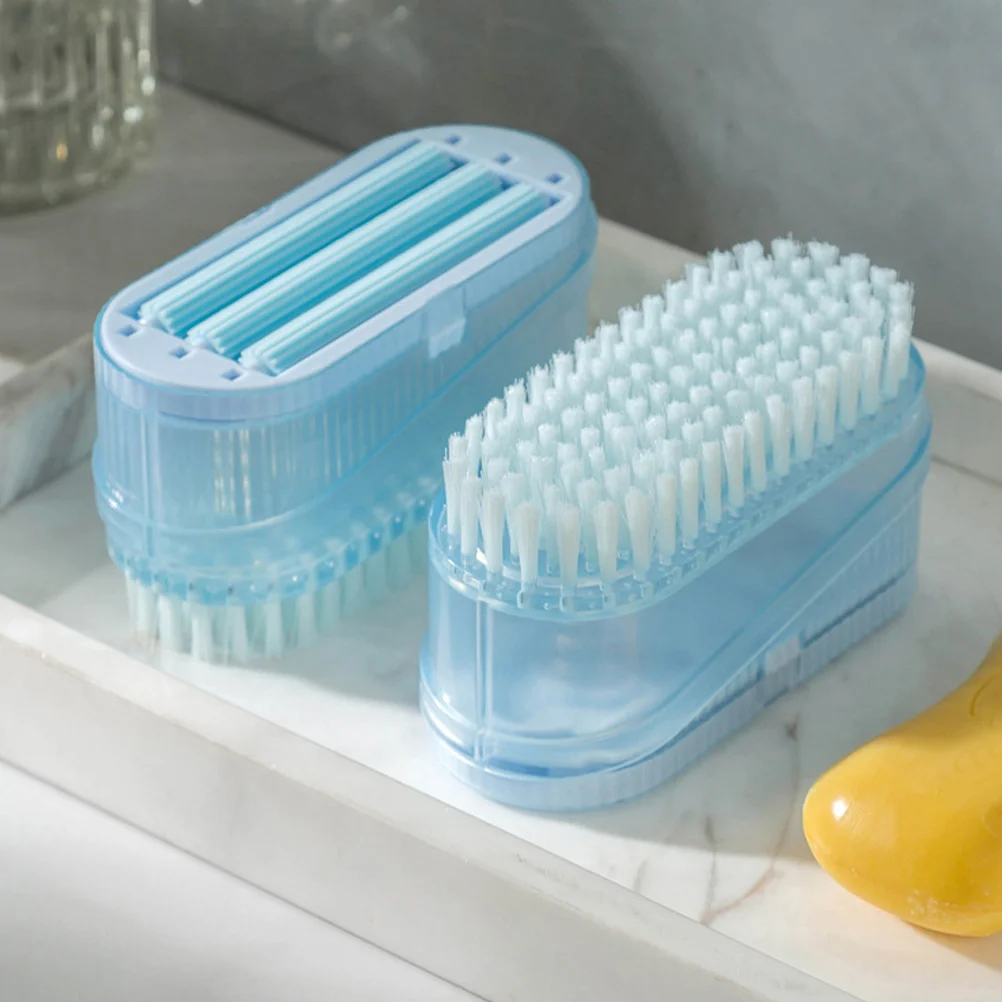 

Box Brush Foaming Soap Container For Home Home Soap Holder With Brush Bathroom Kitchen Dish Shoe Laundry Cleaning