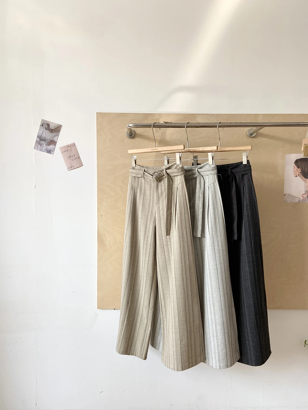 High Waist Wide Leg Pants Women's Loose Fit Casual Trousers Korean Style Spring 2026 Slimming Effect Simple Match All