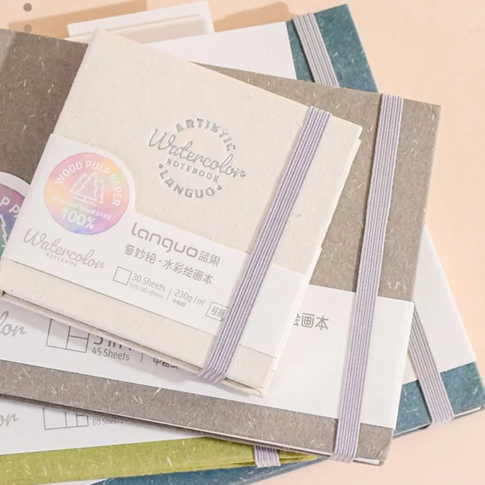 

Multi-functional Tearable Watercolor Paper Book 3-in-1 Portable Art Painting Book Blank Inner Pages Sketchbook Children's