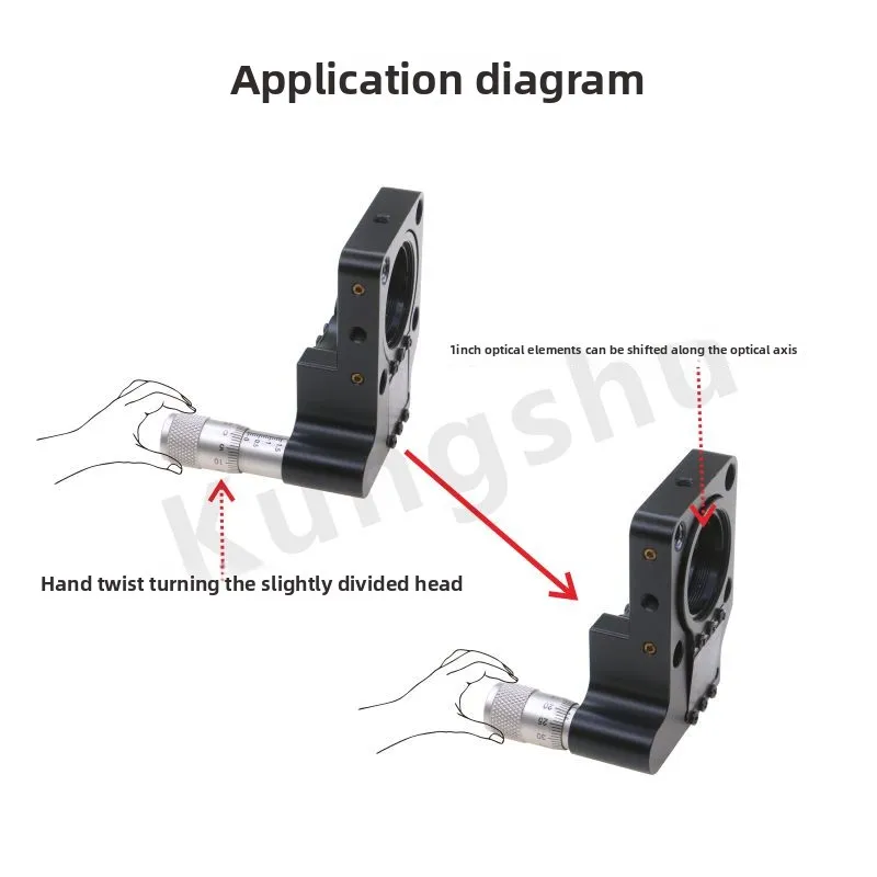 CS30-KZ\ 30mm cage type Z-axis adjustment frame\ with SM1 installation thread stroke 1.5mm