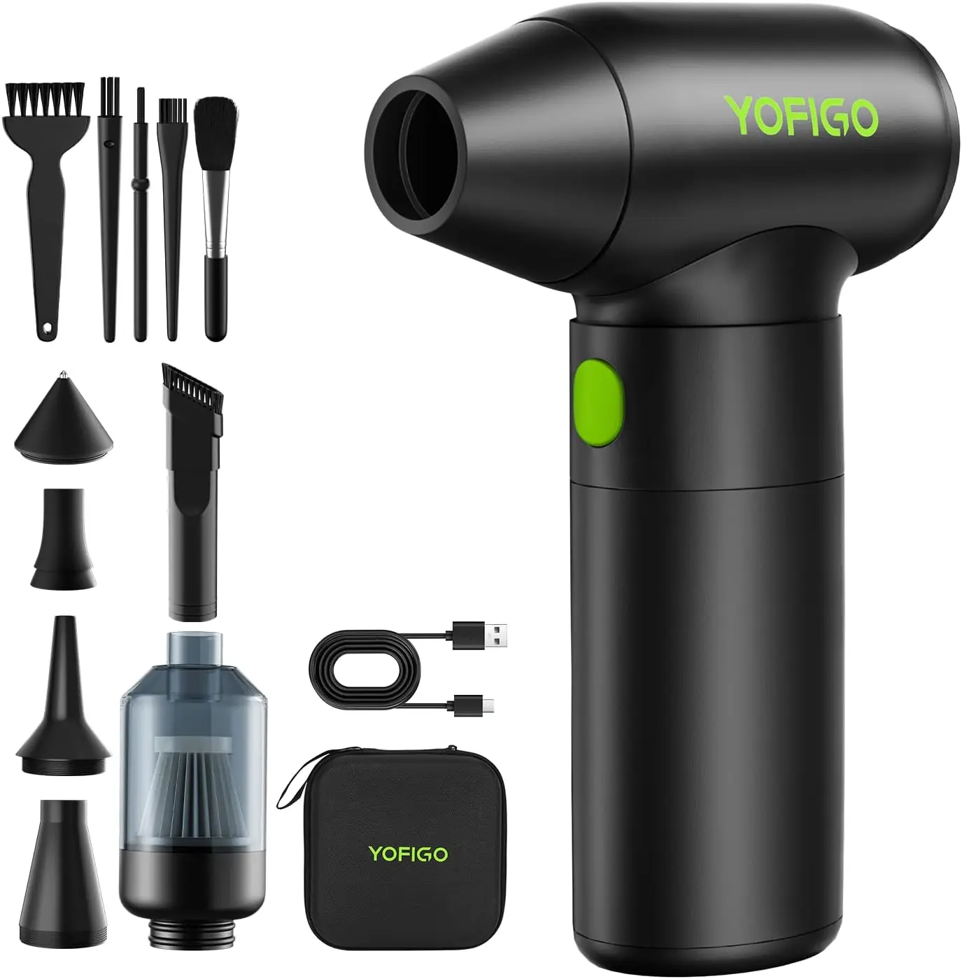 

Compressed Air Duster, 150000 RPM Electric Air Blower for Camera Sensor Lens Cleaning, Drone Maintenance, 3D Printer & PC Dusting