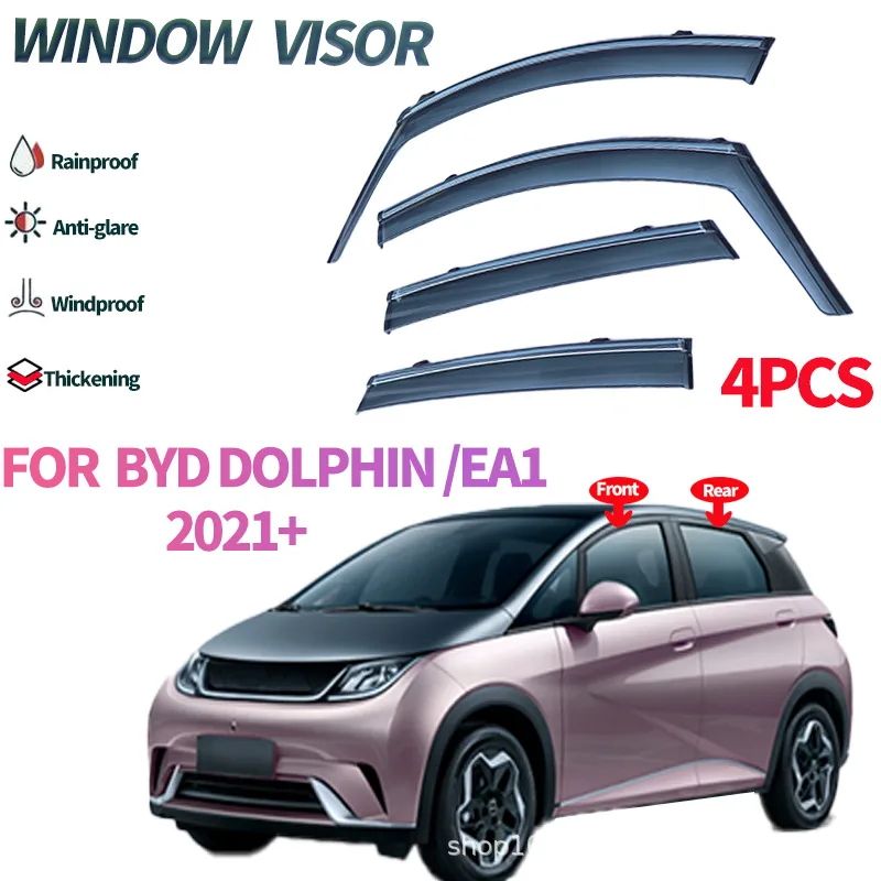 

For BYD Dolphin ATTO 2 Window Deflector Window Visor Decorative Accessories Easy Installation Window Visors