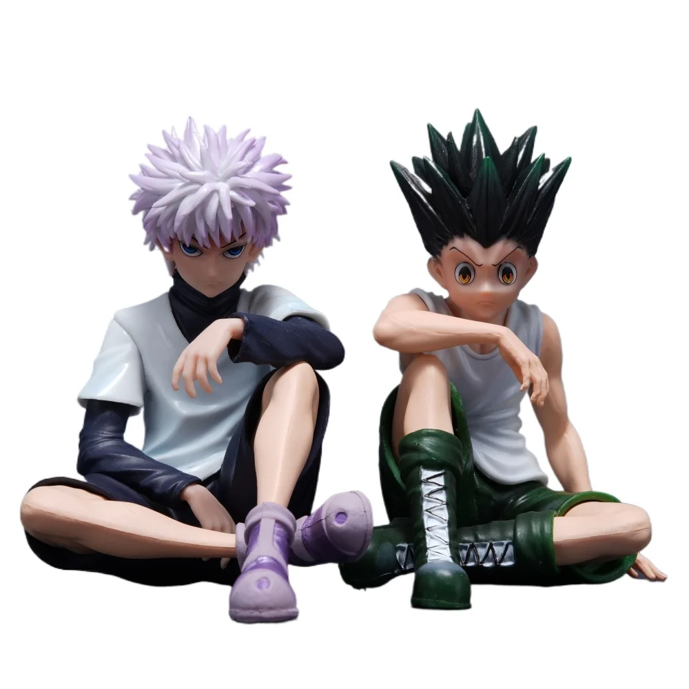 11 cm/4.33in Anime chasseur chasseur Figure Gon Freecss Killua Zoldyck figurines d'action Pvc Statue Collection modèle jouets cadeaux