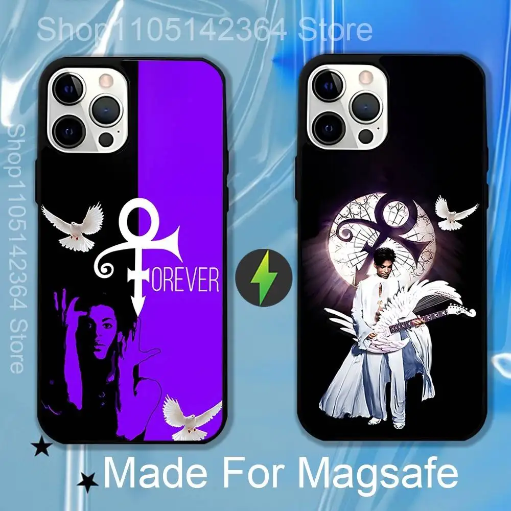 

Prince Rogers Nelson Phone Case For iPhone 17,16,15,14,13,12,11,Pro,Max,Plus,Mini,SE4,E Magnetic Magsafe Wireless Charging