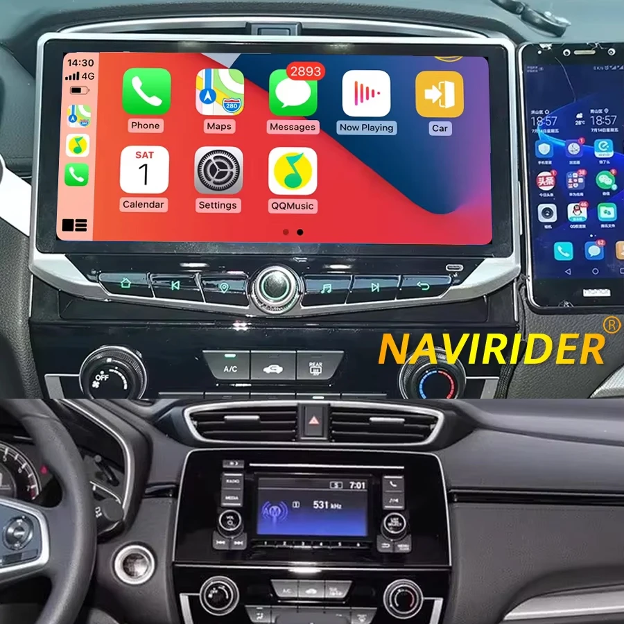 Android 15 Car Radio For Honda CRV 2017 2018 2019 2020 2021 Multimedia Player Wireless Carplay GPS Navigation