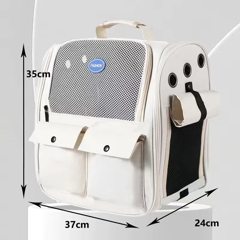 

Large Canvas Bapa Double oulder Pet Bag for Outdoor Travel Breathable Dog Bag Summer Outfit Bag Pet Carrier