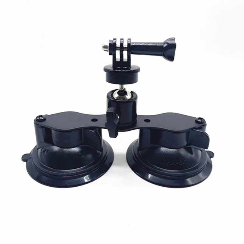 Camera Adapter Mount Dual / Triple Suction Cup Base Heavy Duty Twist Lock for Gopro 11 10 9 1/4-20 Screw Adapter DJI Osmo Sjcam