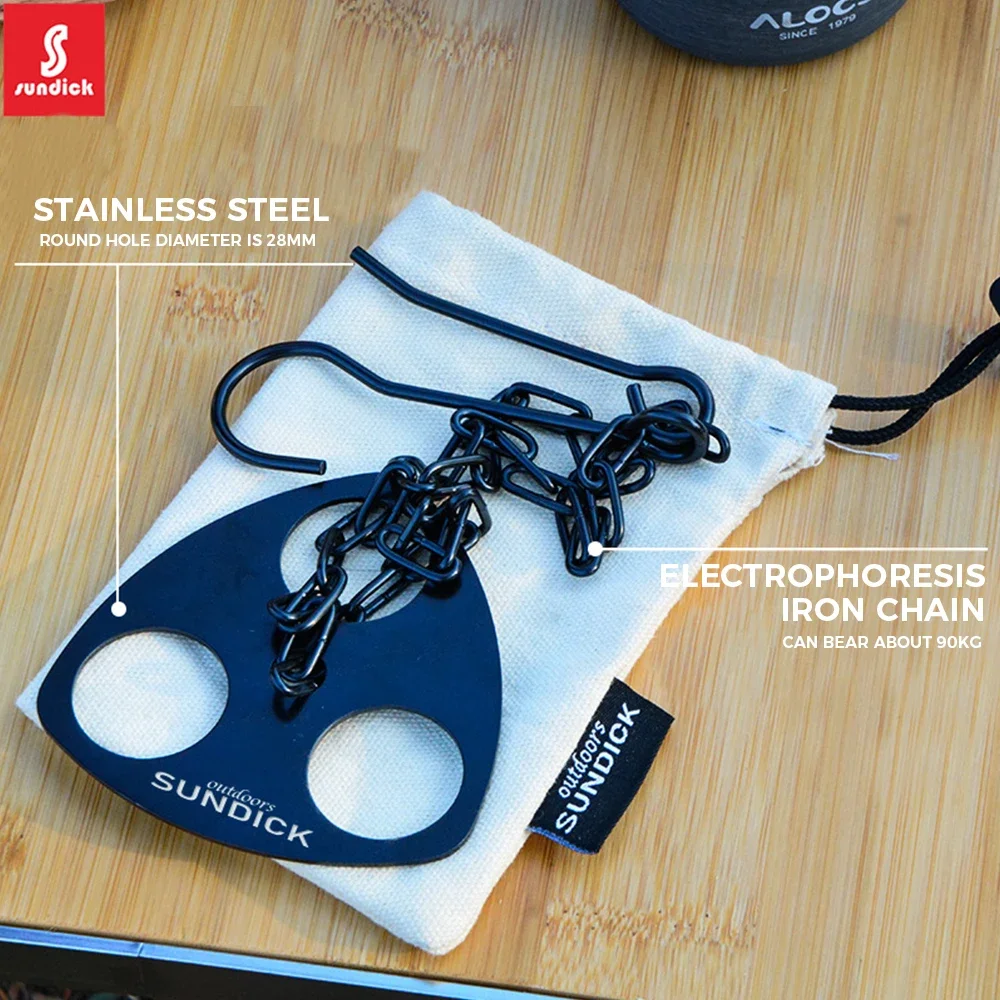 

1 Pc Barbecue Rack Hanger Stainless Steel Electrophoresis Iron Tea/Coffee Pots Lanterns Hanger Multi-Purpose Camping Accessory