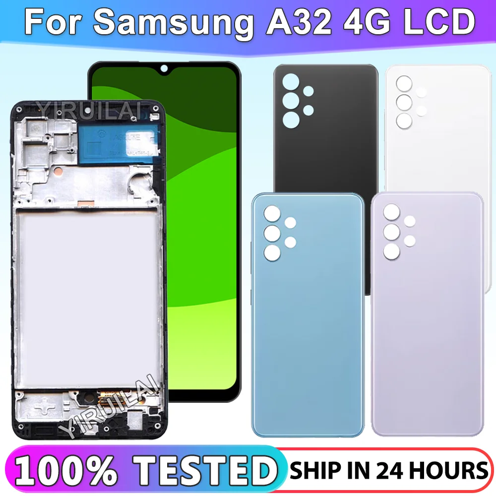 100% probado para Samsung Galaxy A32 4G pantalla LCD MONTAJE DE digitalizador con pantalla táctil para Samsung A325 A325F SM-A325M reemplazo
