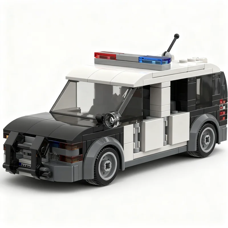 

NEW 235PCS MOC Creative Model Chevrolet Suburban Police Custom Building Blocks Architecture DIY Assembly Display Gift Blocks Set