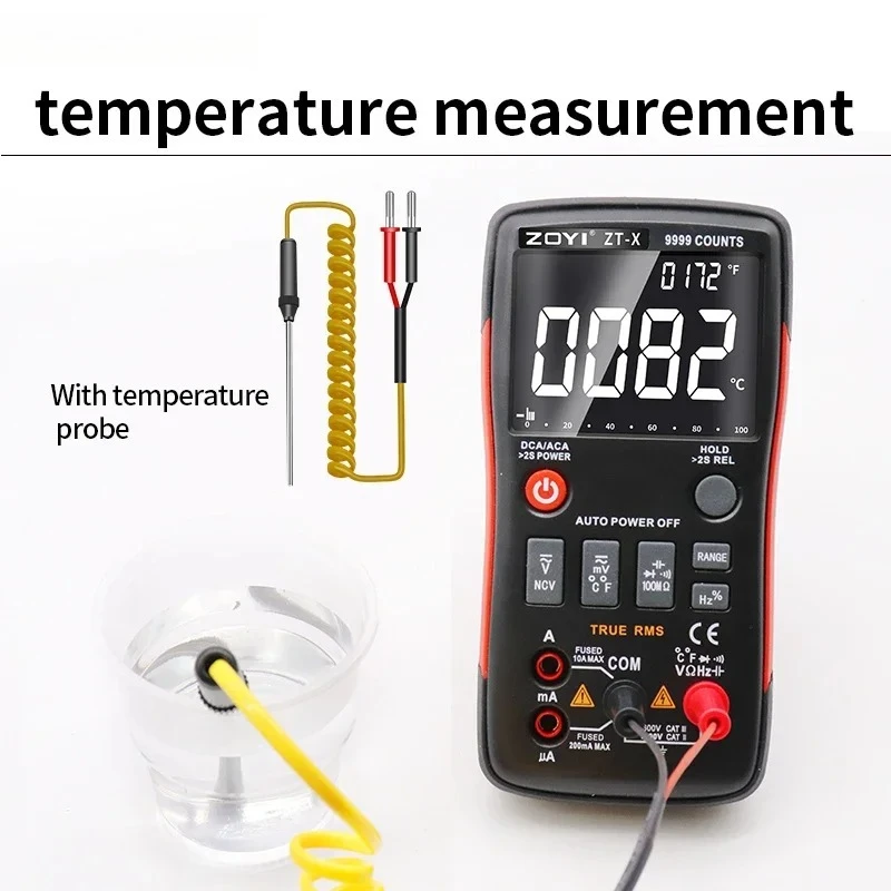 ZOYI ZT-X Digital Multimeter 9999 Counts High Precision Auto Range NCV VFC Micro Current Voltage LCR Tester