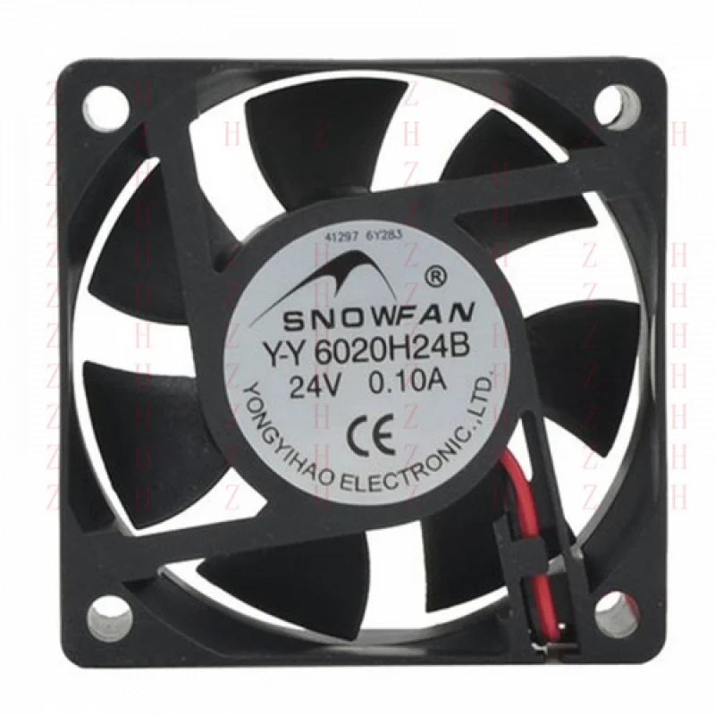 

XXZ 6 см 6020 для охлаждающего вентилятора постоянного тока с двойным шарикоподшипником YY6020H24B 24 В 0,10 А