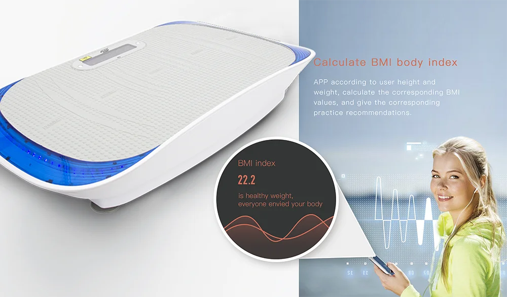 

Hot Sale Vibration Plate with Rope Musical Whole Body Massage Vibration Platform Factory OEM Exercise Vibration