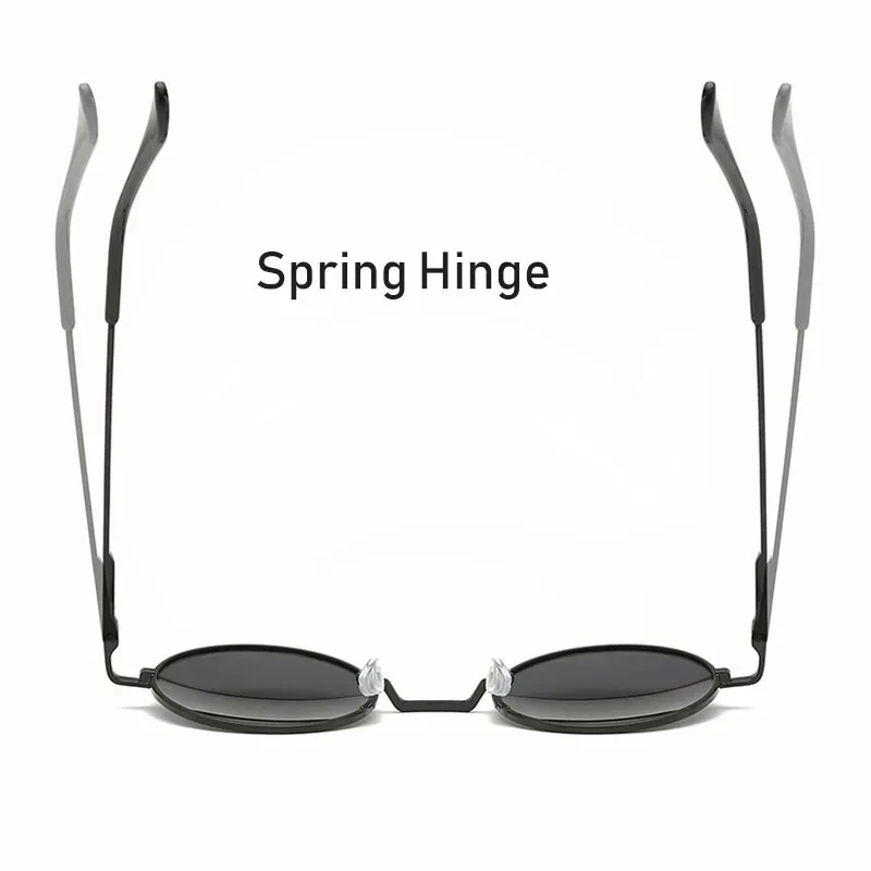 Retro Vintage Round Sunglasses Men Brand Designer Sun Glasses Women Alloy Metal Frame Black Lens Eyewear Driving UV400 image 5