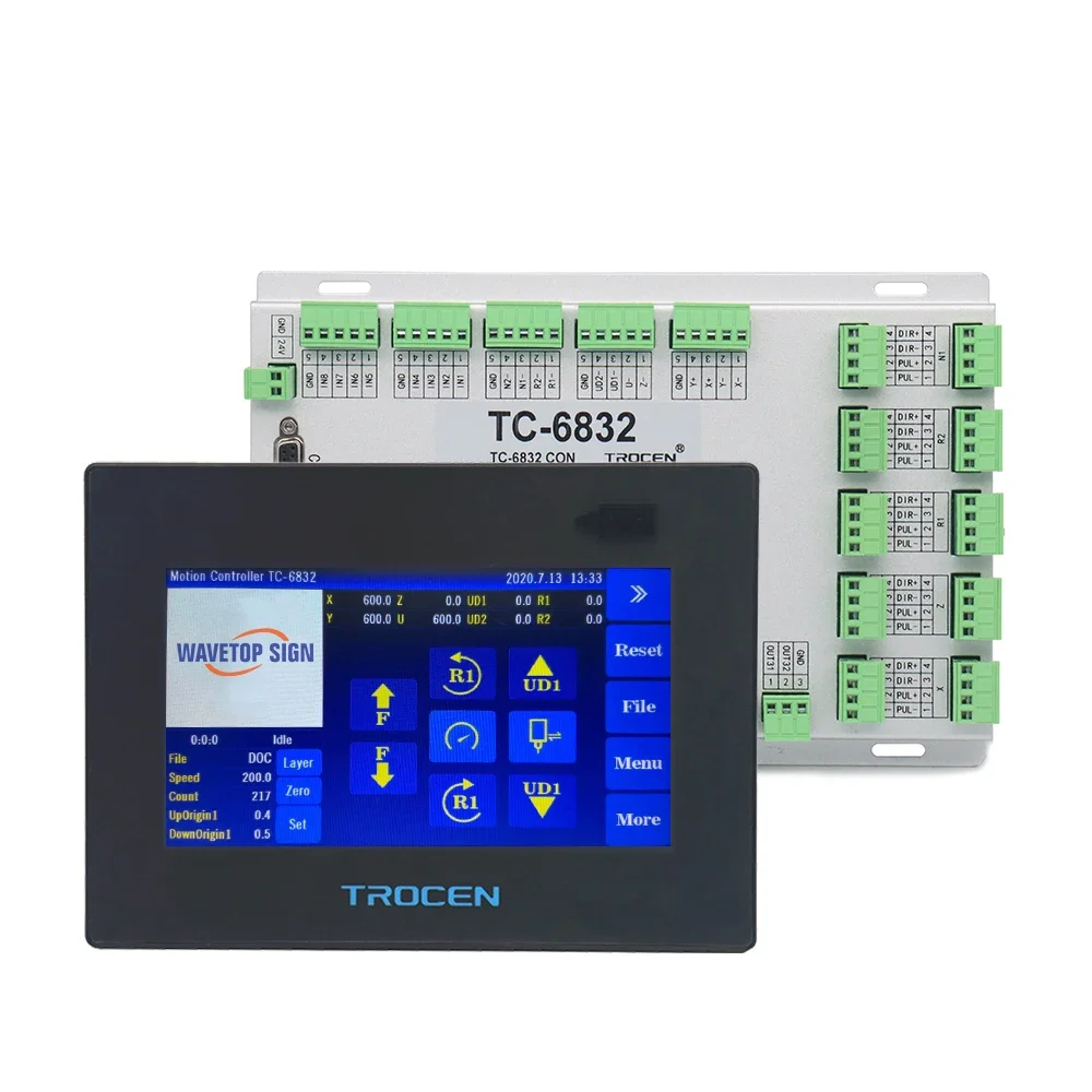 

Vibrating Knife Cutting Motion Controller TC-6832 7inch Touch Screen use for CNC