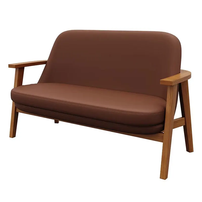 Cafe sofa commercial lounge area negotiation book bar leisure solid wood tables and chairs
