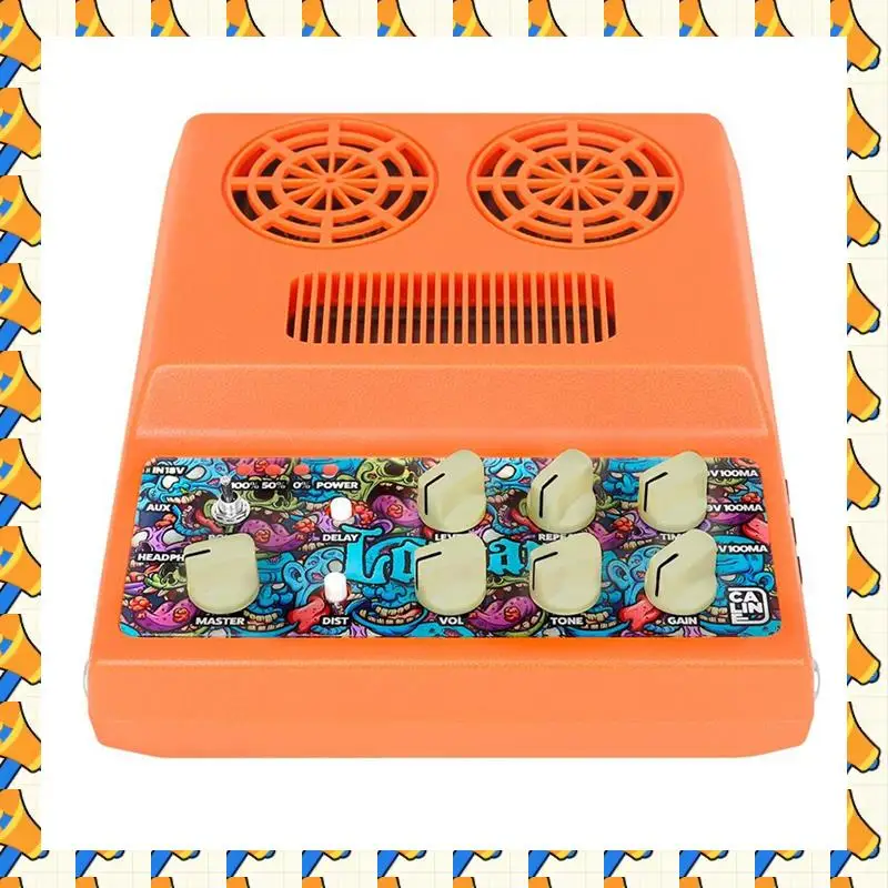 

ABYB Electric Guitar Speaker Desktop Mini Distortion Delay Speaker Guitar Amplifier Guitar Amplifier
