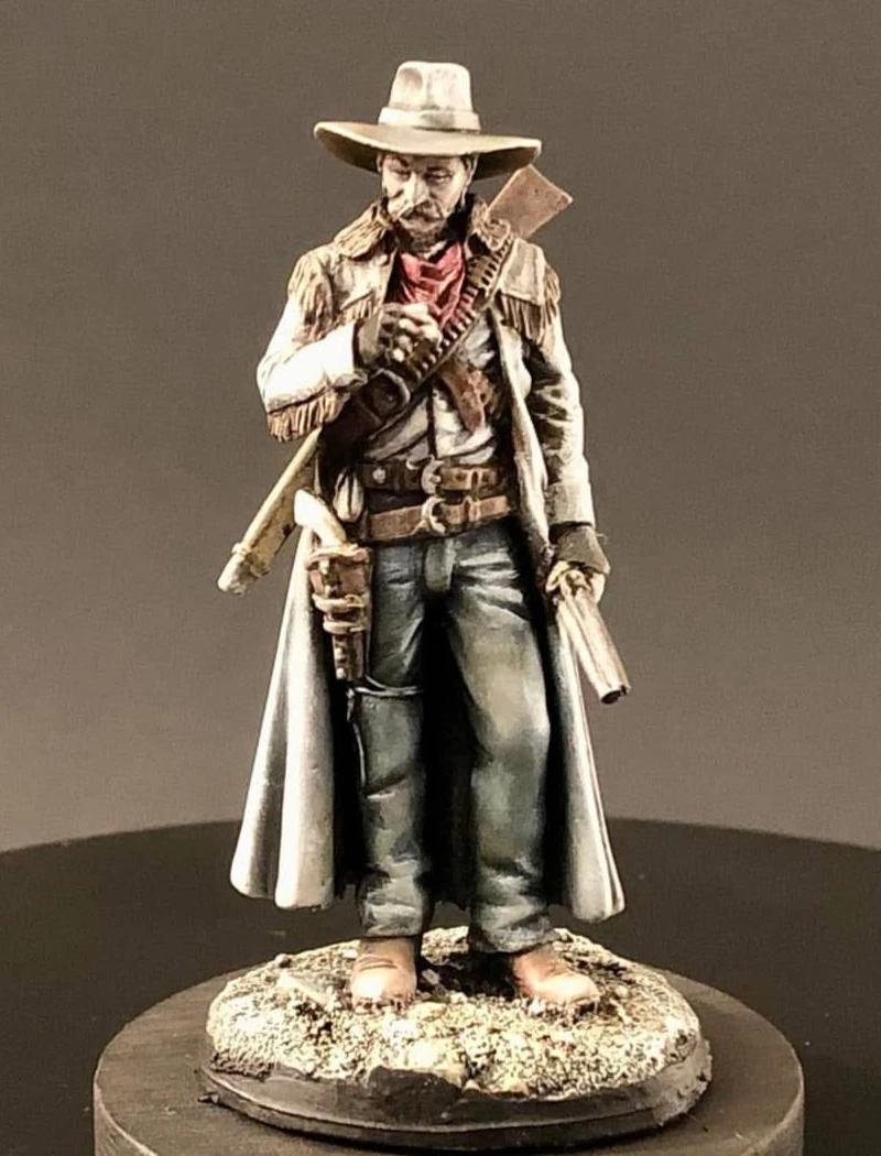 Kit de figurines en résine moulée sous pression, échelle 1/32, le chasseur de primes avec Base non assemblée et non peinte