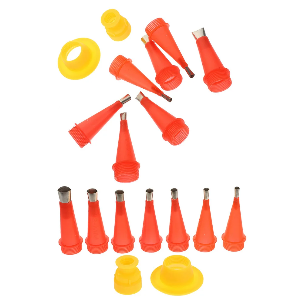 1 conjunto 1 conjunto aplicador de bocal de calafetagem reutilizável vários tamanhos para casa cozinha banheiro reparação dicas de calafetagem conjunto kit de ferramentas