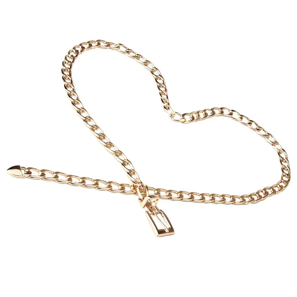 

Metal Women Belt Fashionable Waist Chain Clothes Decorative Adjustable Design Elegant Charm Accessory Long Skirt Golf