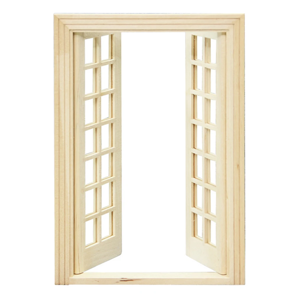 

Vintage Exterior 28Wooden Door DIY /12 Dolls House Miniature