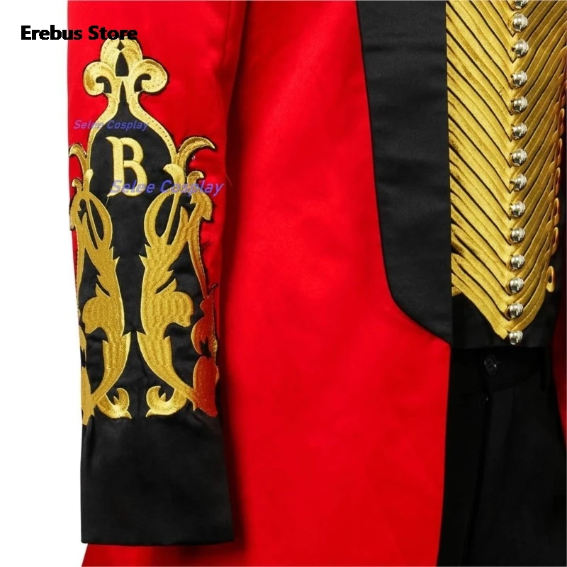 Showman Cosplay Suit Costume Magician Circus Ringmaster Barnum Set Halloween Cosplay Stage Clothes Dress Up Anime Movie Roleplay