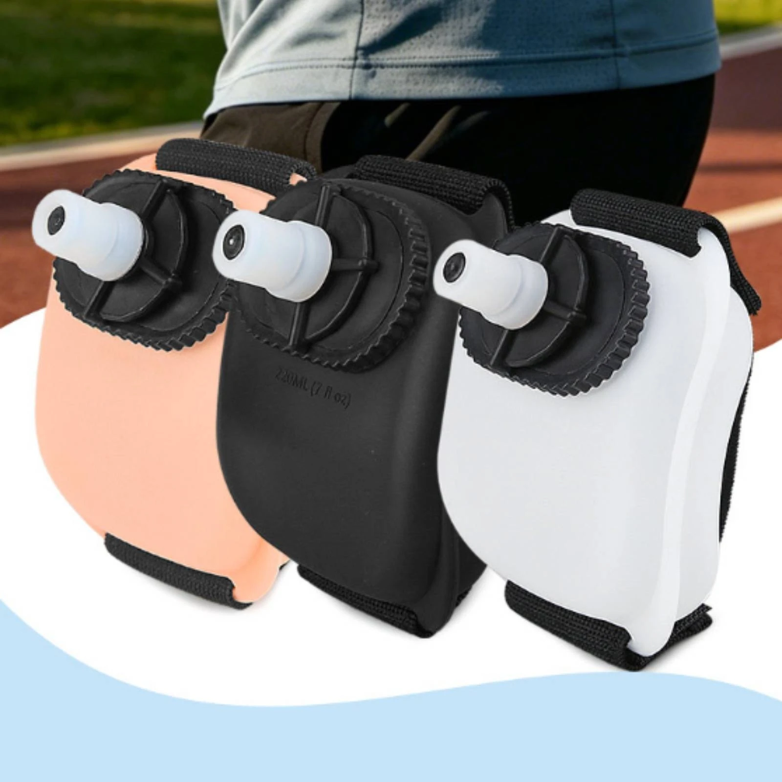 Wrist Water Bottle with Strap Portable Wrist Water Bottle Comfortable Secure for Runners, Running, Cycling
