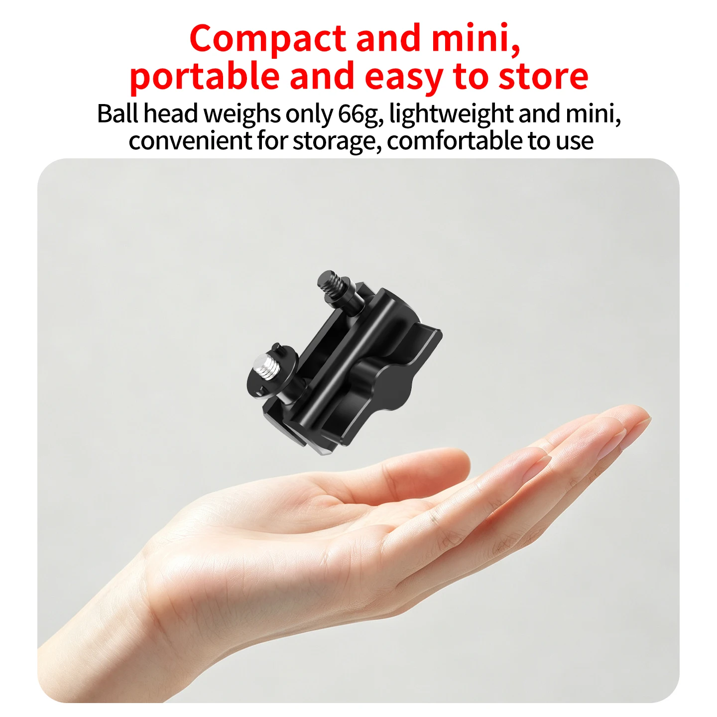 Funktionaler 17mm Kugelkopf Magic Arm Doppelkugelkopf 1/4 Zoll Schraube ARRI für DJI GoPro Insta360 Action-Kamera Handy-Verlängerungshalterung – Detail 7