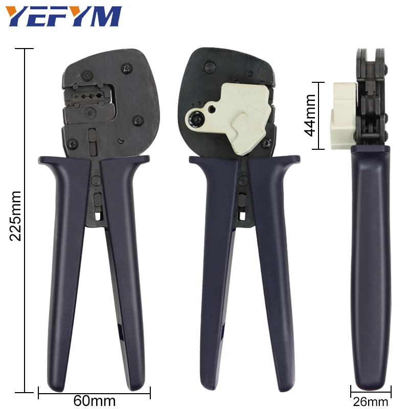 Aviation /Heavy-duty starter terminal crimping pliers YEP-166 0.5-6mm²/24-10AWG vertical crimping electrical YEFYM tools