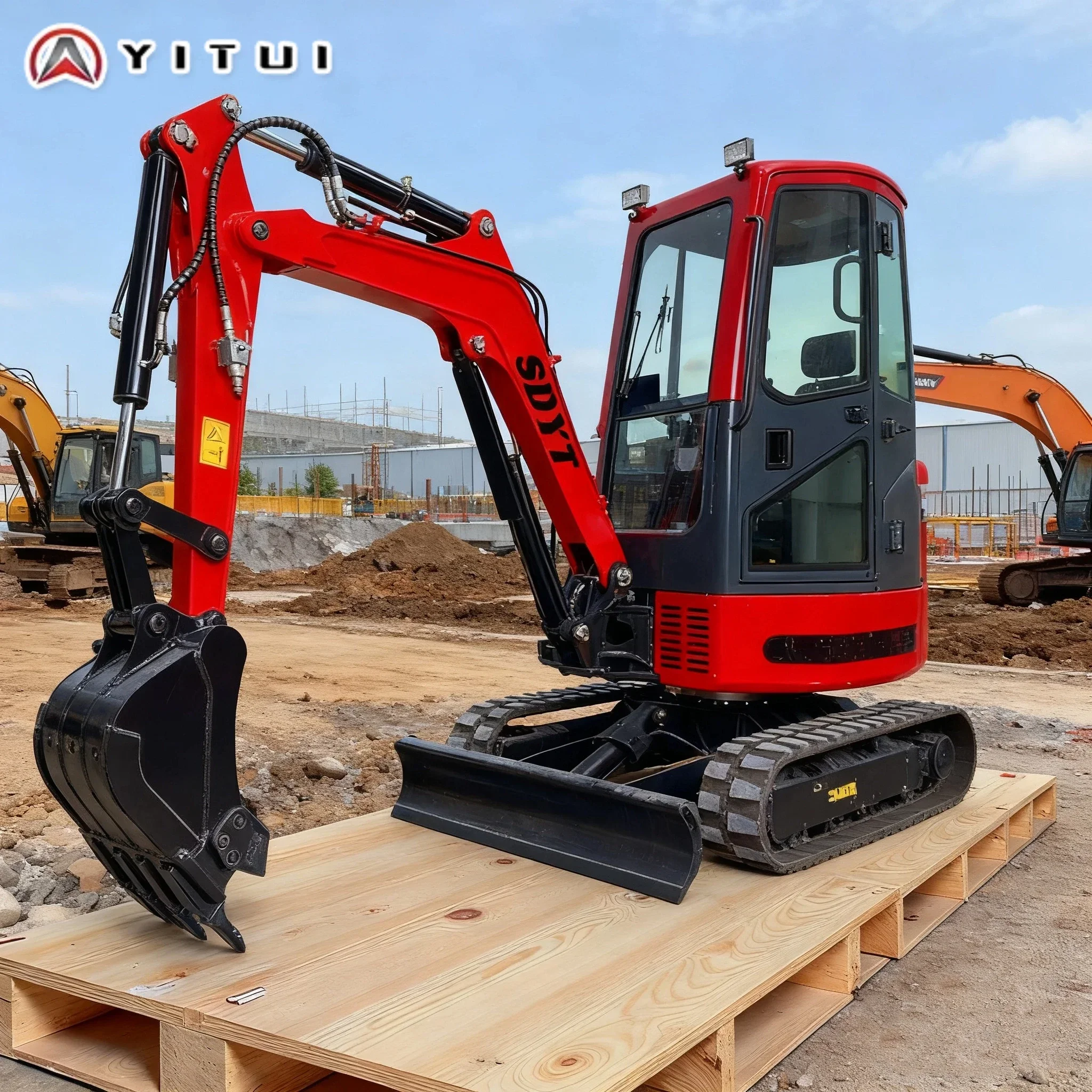 New 3.5 Ton New Customized 2ton Mini Excavator Diesel Crawler Digger Ce Certified For Garden Farm Construction Machinery