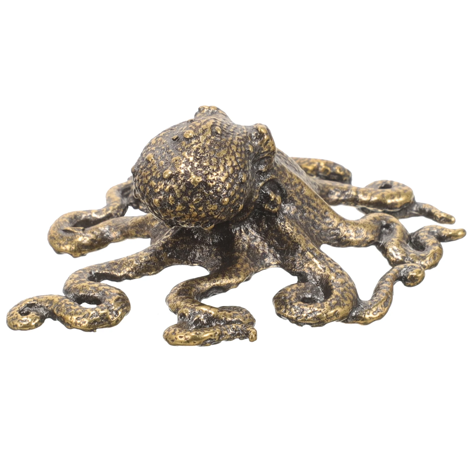 

Mini Octopus Copper Marine Animal Copper Octopus Decor Statue H crafted Desktop Decor Brass Craftsmanship