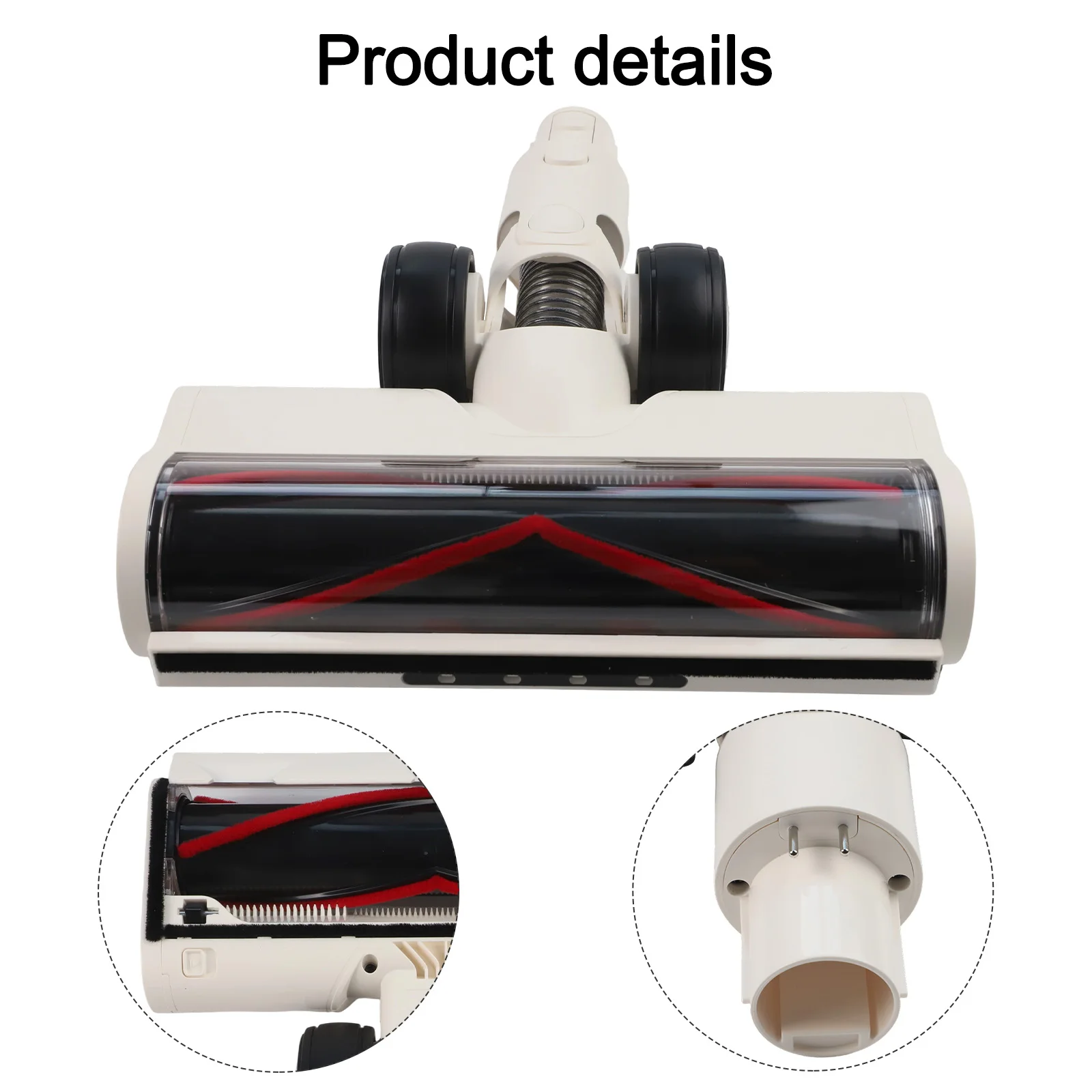 Indoor Cleaning BLACK WHITE Floor Cleaning Brush Head Hardwood Floor Brush Large Dust Absorption for versatile Use