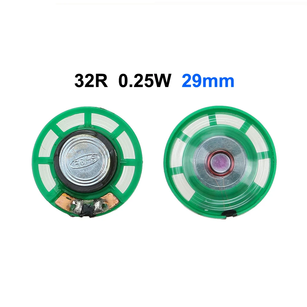 YuXi 2pcs 8/16/32 Ohm 0.25W 0.5W 20mm 21mm 23mm 27mm 29mm 36mm 40mm Diameter External Magnetic Speaker DIY Horn For Children Toy