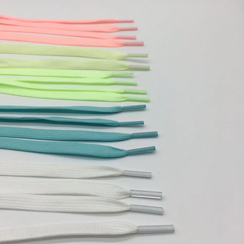 

1 пара светящихся в темноте шнурков для спортивной обуви, набор плоских шнурков для кроссовок