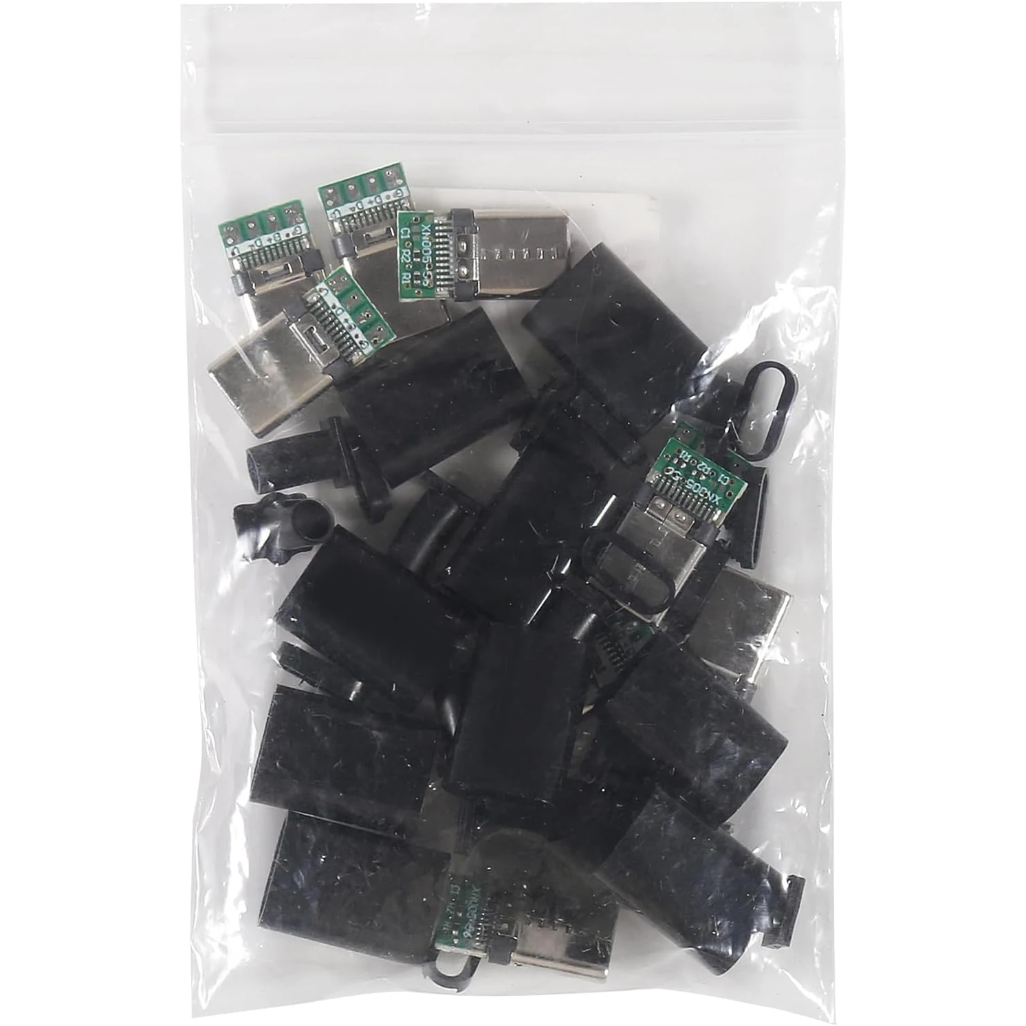 10 عبوات من موصل USB C - موصل USB 3.1 ذكر من النوع C لإصلاح الكابلات - محول لحام مع لوحة PCB باللون الأسود #5