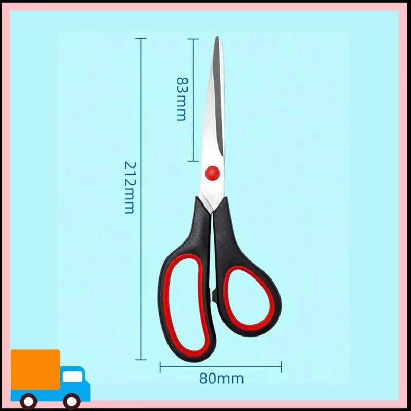 6Piece Scissors For Office Stainless Steel Multipurpose Scissors Sharp Durable Comfort-Grip Handle, Suitable