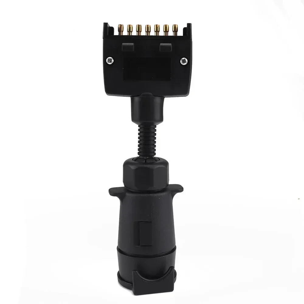 

Car Trailer Adapter Plug 7 PIN For Boat Caravan Round Female to Flat Male Connector