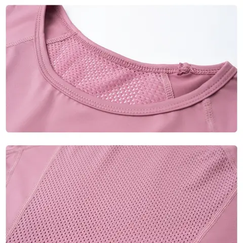 DRUR Kadın Yoga Üst Uzun Kollu Nefes Hızlı Kuru Spor Gömlek Gevşek Fit Egzersiz Koşu Tee Spor Giyim Bisiklet Tişörtü